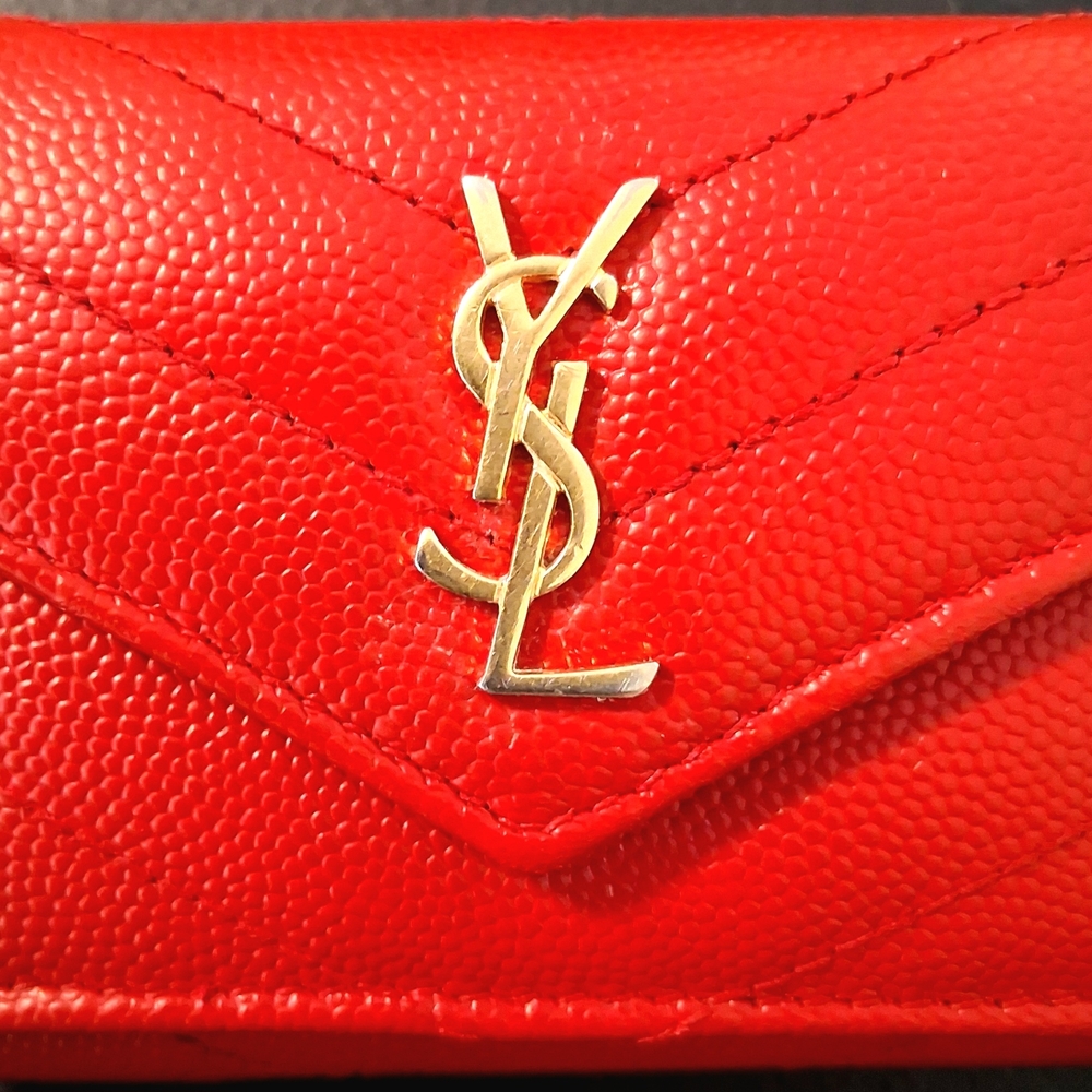 Yves Saint Laurent Vibrant Red Wallet